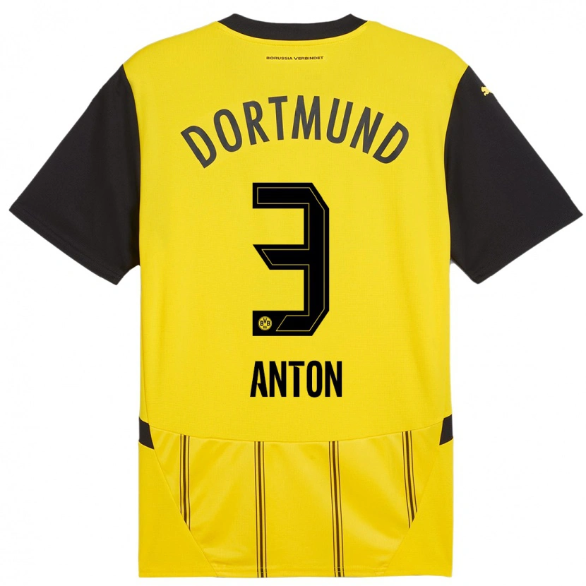 Danxen Kid Waldemar Anton #3 Yellow Black Home Jersey 2024/25 T-Shirt