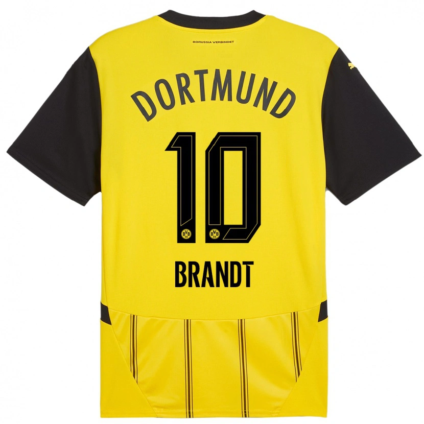 Danxen Kid Julian Brandt #10 Yellow Black Home Jersey 2024/25 T-Shirt