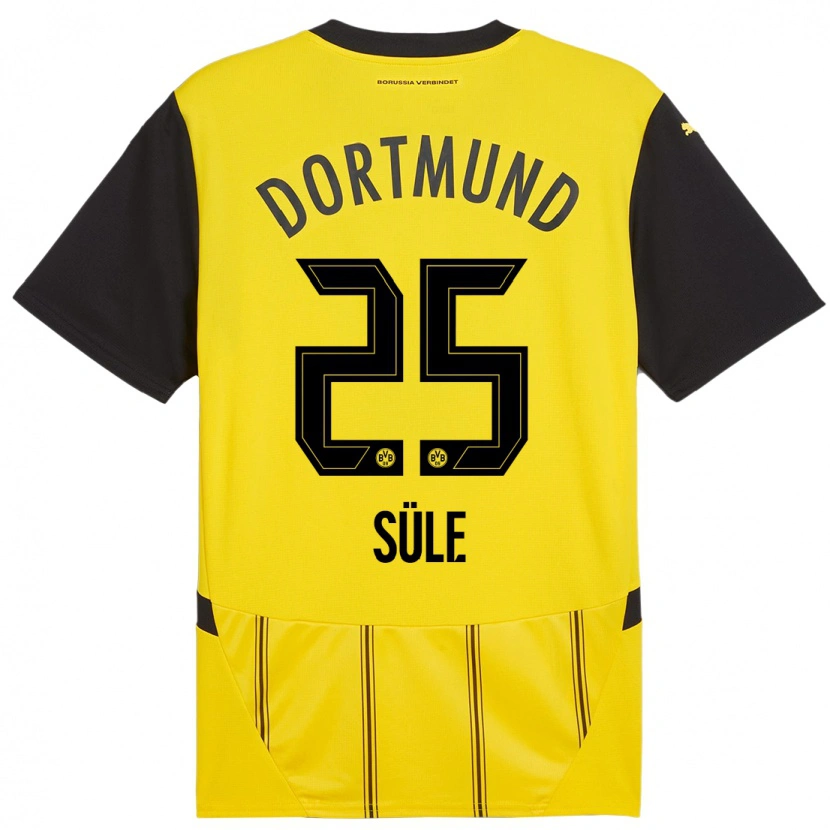 Danxen Kid Niklas Süle #25 Yellow Black Home Jersey 2024/25 T-Shirt