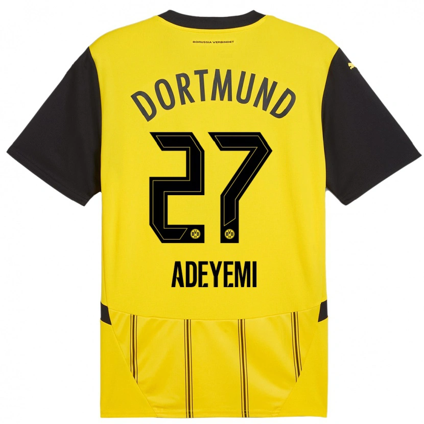 Danxen Kid Karim Adeyemi #27 Yellow Black Home Jersey 2024/25 T-Shirt