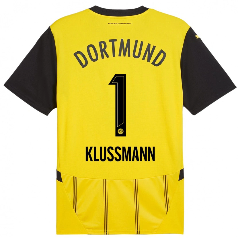 Danxen Kid Leon Klußmann #1 Yellow Black Home Jersey 2024/25 T-Shirt