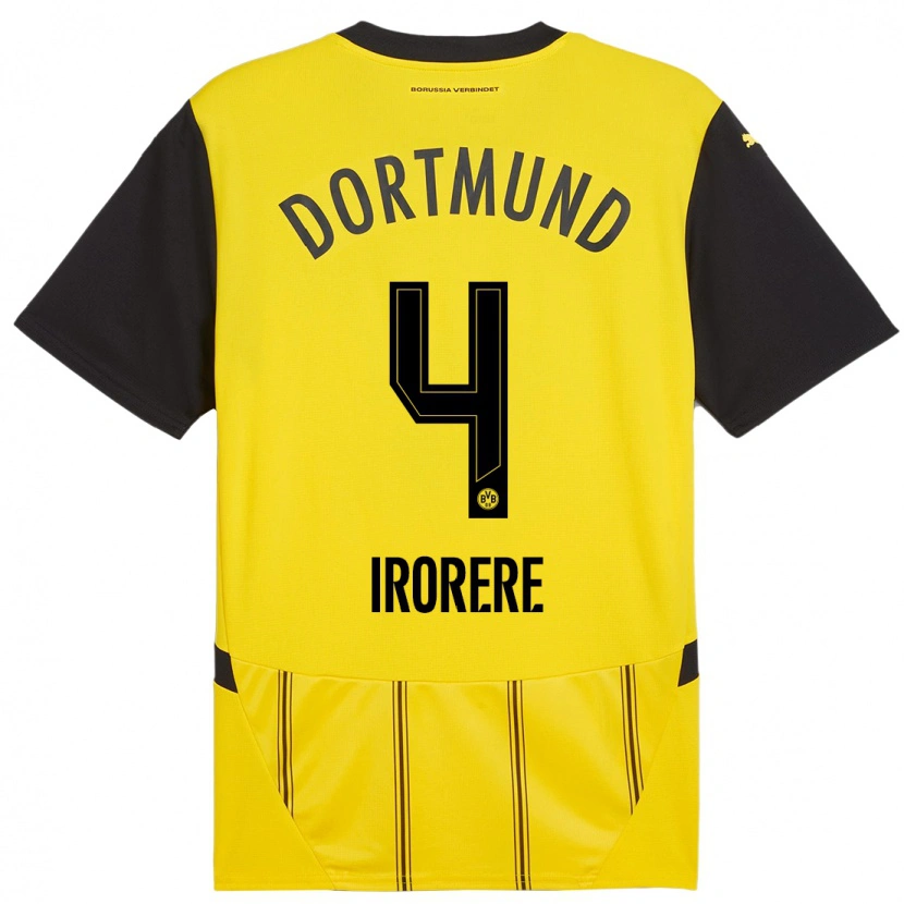 Danxen Kid Felix Irorere #4 Yellow Black Home Jersey 2024/25 T-Shirt