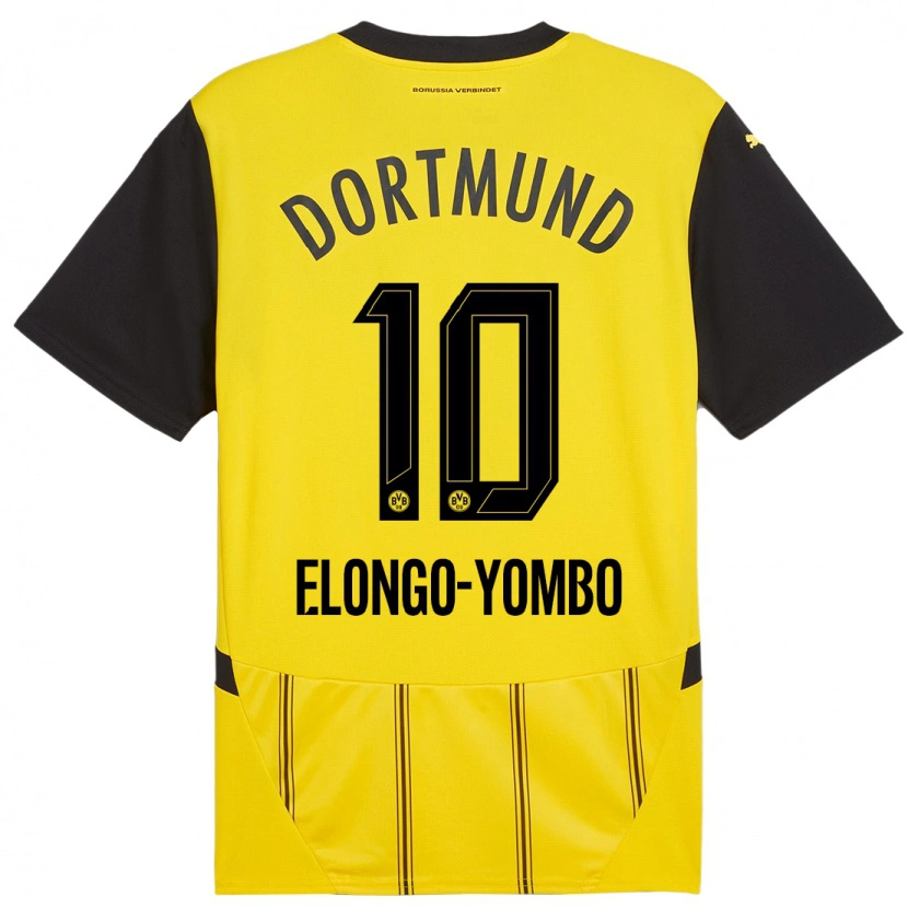 Danxen Kid Rodney Elongo-Yombo #10 Yellow Black Home Jersey 2024/25 T-Shirt