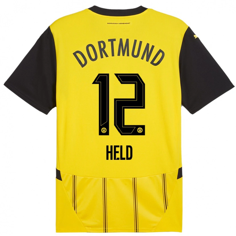 Danxen Kid Aaron Held #12 Yellow Black Home Jersey 2024/25 T-Shirt