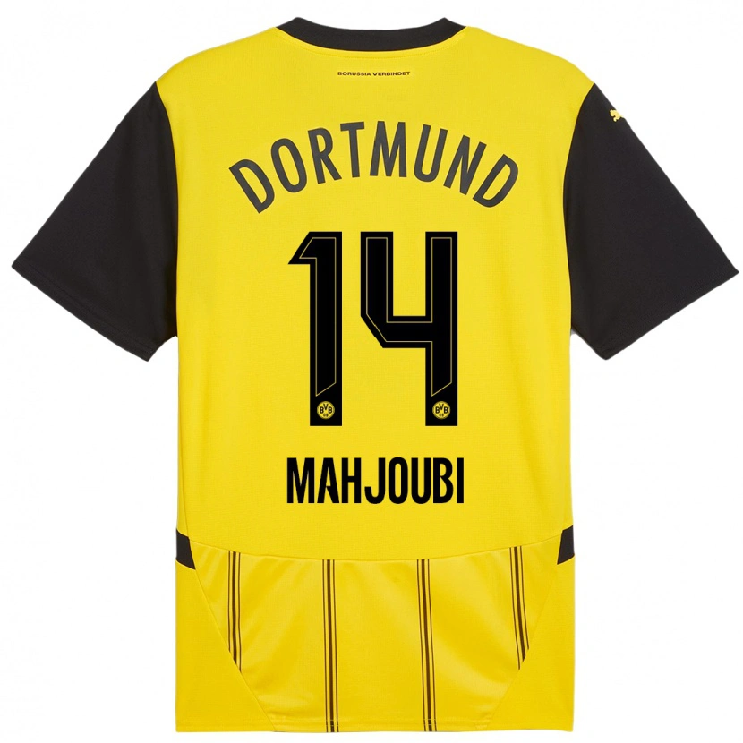 Danxen Kid Anas Mahjoubi #14 Yellow Black Home Jersey 2024/25 T-Shirt