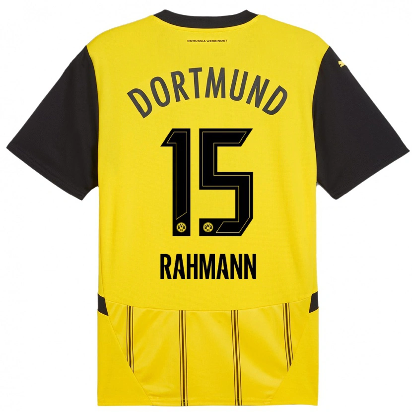 Danxen Kid Luke Rahmann #15 Yellow Black Home Jersey 2024/25 T-Shirt