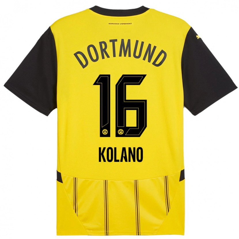 Danxen Kid Damian Kolano #16 Yellow Black Home Jersey 2024/25 T-Shirt