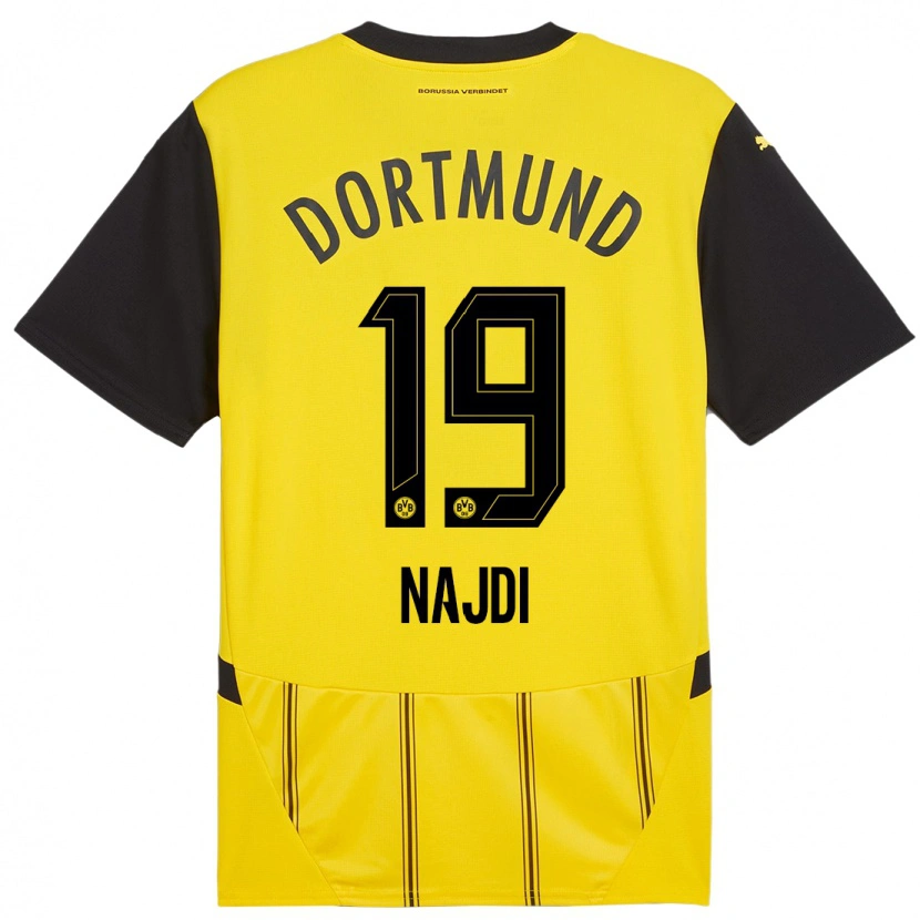 Danxen Kid Ahmad Najdi #19 Yellow Black Home Jersey 2024/25 T-Shirt