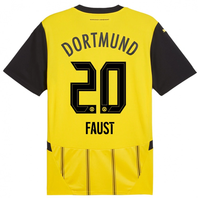 Danxen Kid Tom Faust #20 Yellow Black Home Jersey 2024/25 T-Shirt