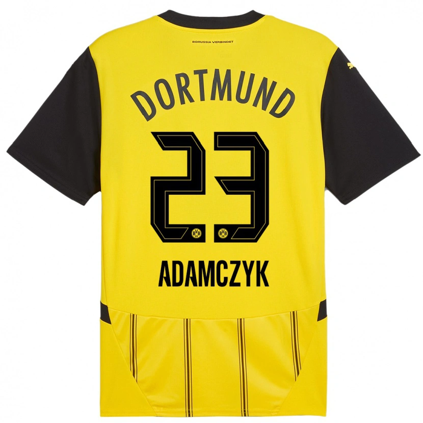 Danxen Kid Nico Adamczyk #23 Yellow Black Home Jersey 2024/25 T-Shirt