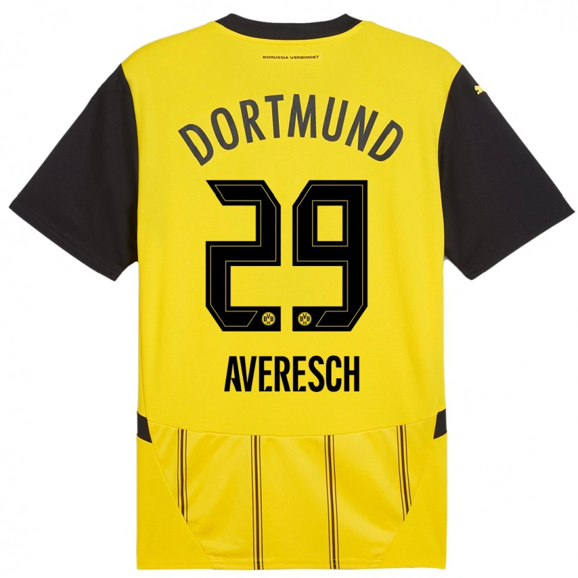 Danxen Kid Noah Averesch #29 Yellow Black Home Jersey 2024/25 T-Shirt