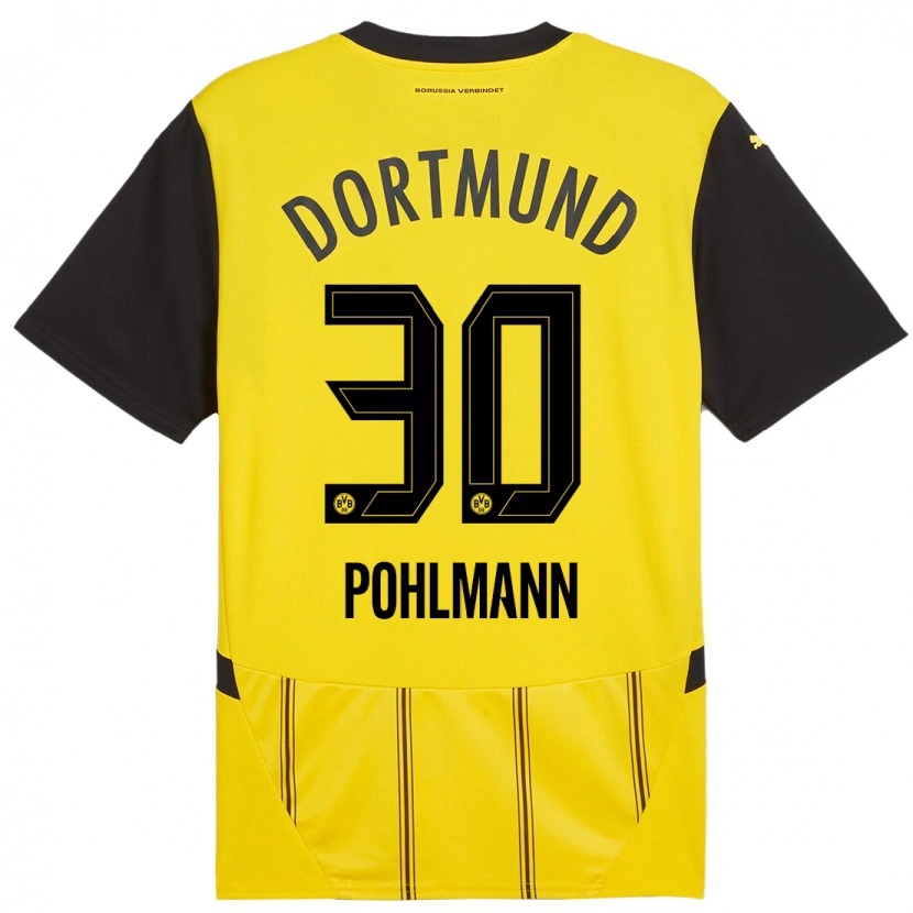 Danxen Kid Ole Pohlmann #30 Yellow Black Home Jersey 2024/25 T-Shirt