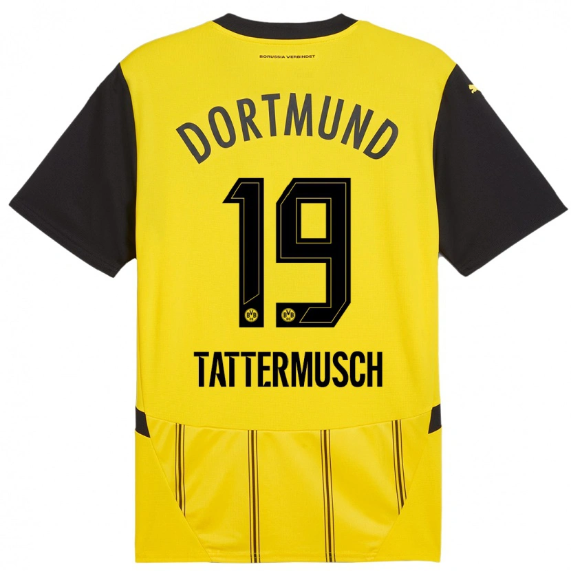 Danxen Kid Ted Tattermusch #19 Yellow Black Home Jersey 2024/25 T-Shirt