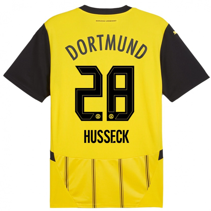 Danxen Kid Jonah Husseck #28 Yellow Black Home Jersey 2024/25 T-Shirt