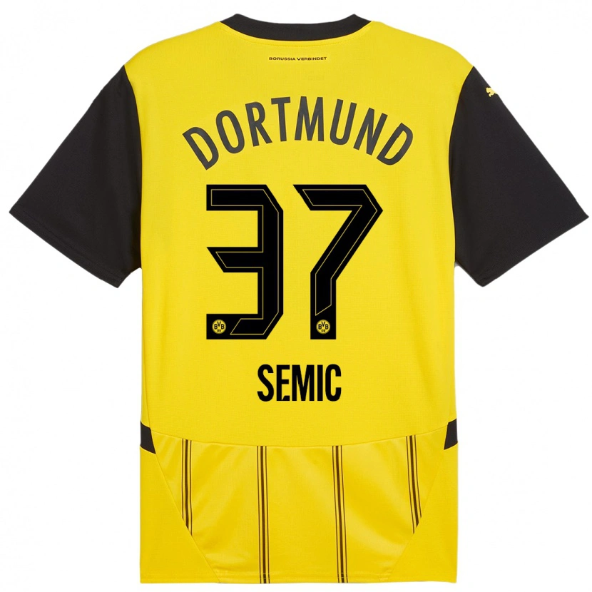 Danxen Kid Lion Semic #37 Yellow Black Home Jersey 2024/25 T-Shirt