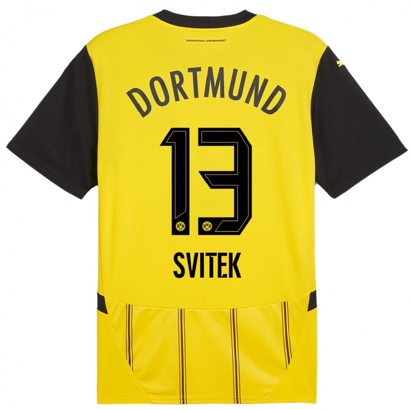 Danxen Kid Leon Svitek #13 Yellow Black Home Jersey 2024/25 T-Shirt