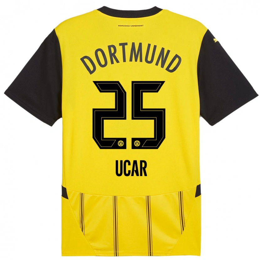 Danxen Kid Leys Ucar #25 Yellow Black Home Jersey 2024/25 T-Shirt