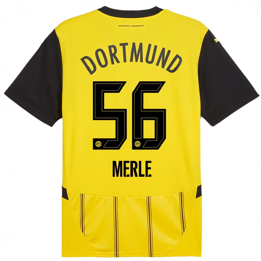 Danxen Kid Albers Merle #56 Yellow Black Home Jersey 2024/25 T-Shirt