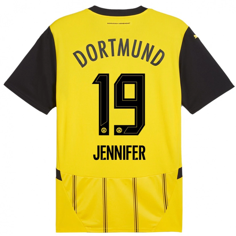 Danxen Kid Gutierrez Bermejo Jennifer #19 Yellow Black Home Jersey 2024/25 T-Shirt