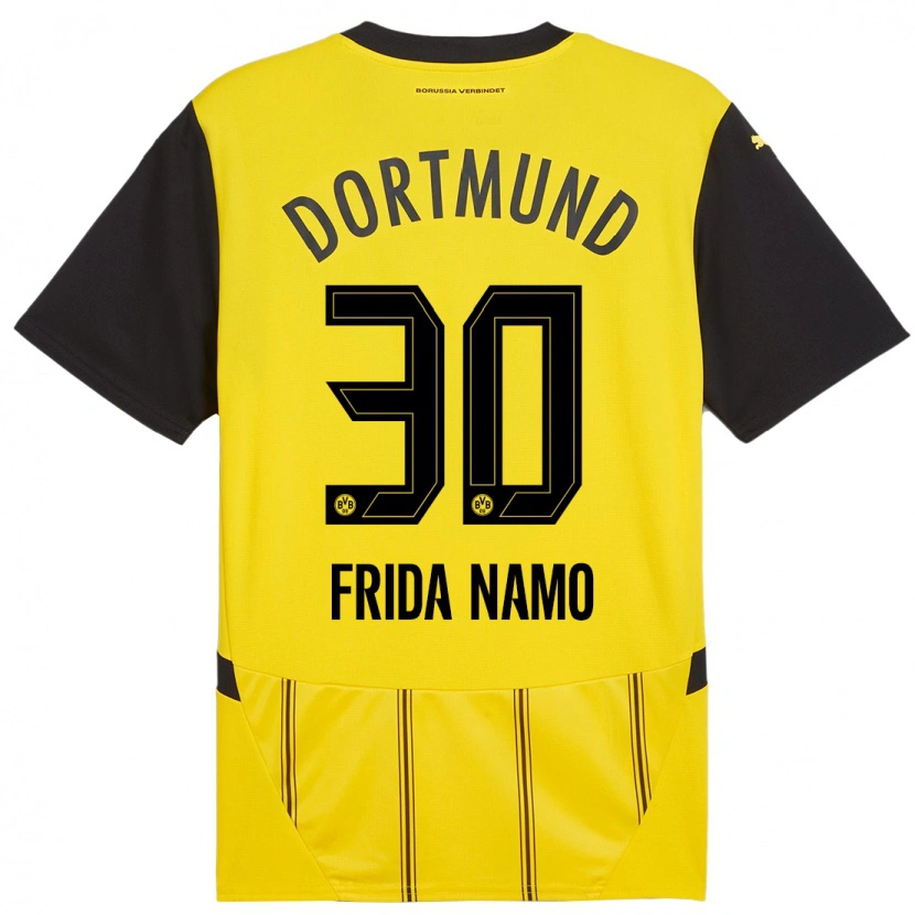 Danxen Kid Ronning Frida Namo #30 Yellow Black Home Jersey 2024/25 T-Shirt