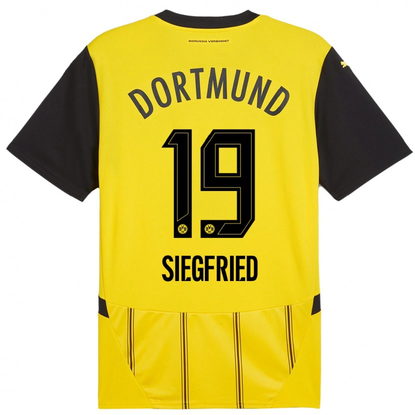 Danxen Kid Janz Siegfried #19 Yellow Black Home Jersey 2024/25 T-Shirt