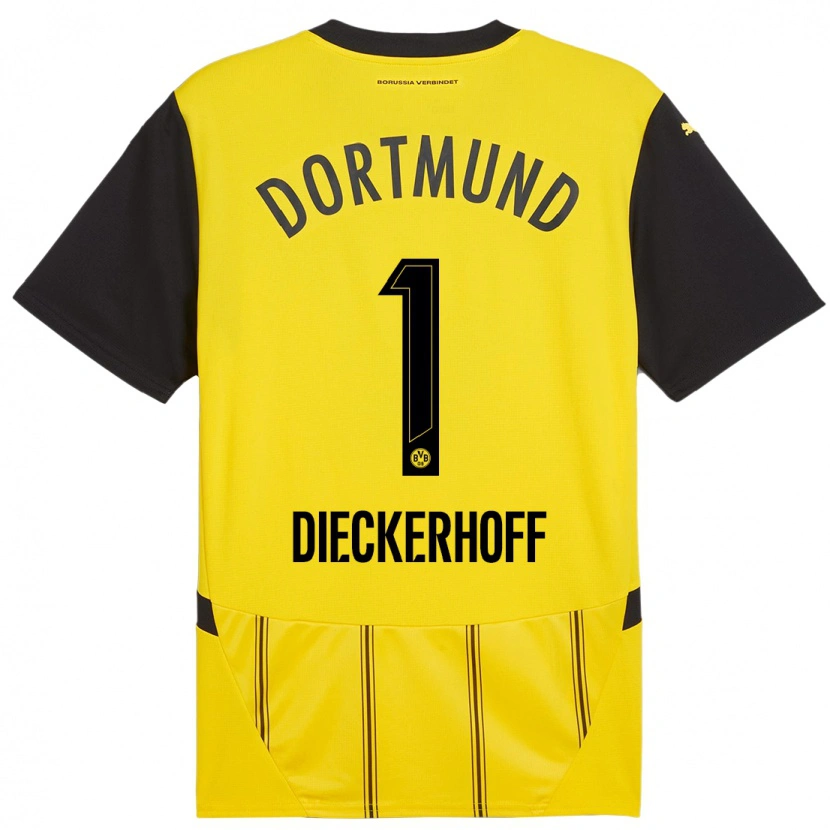 Danxen Kid Max Dieckerhoff #1 Yellow Black Home Jersey 2024/25 T-Shirt