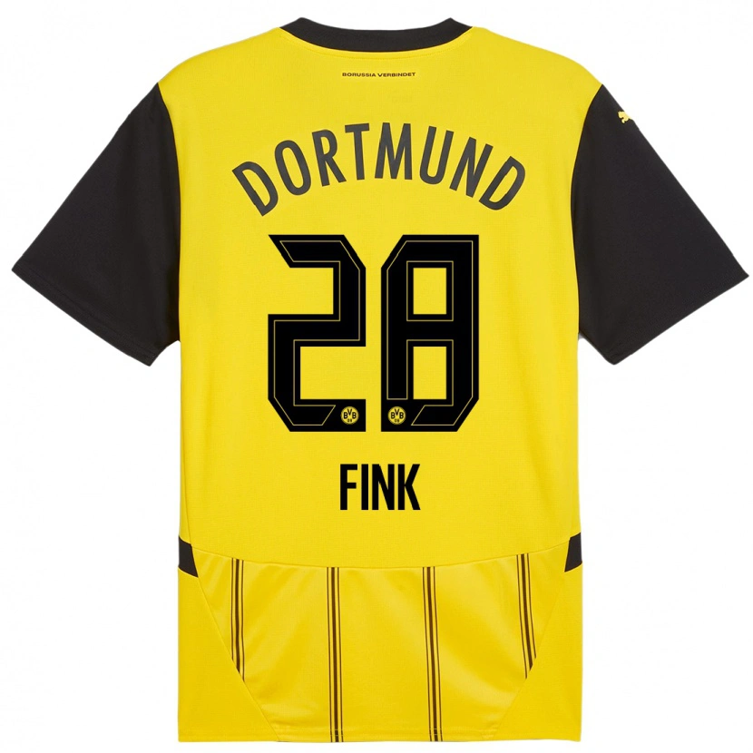 Danxen Kid Bradley Fink #28 Yellow Black Home Jersey 2024/25 T-Shirt