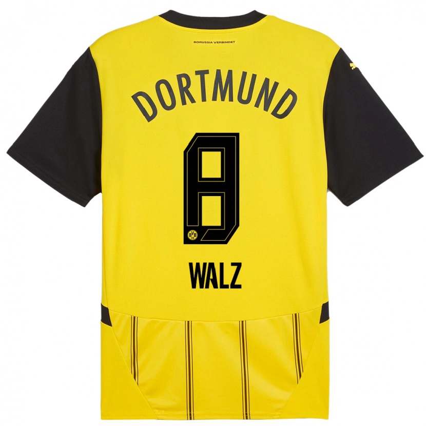 Danxen Kid Vasco Walz #8 Yellow Black Home Jersey 2024/25 T-Shirt