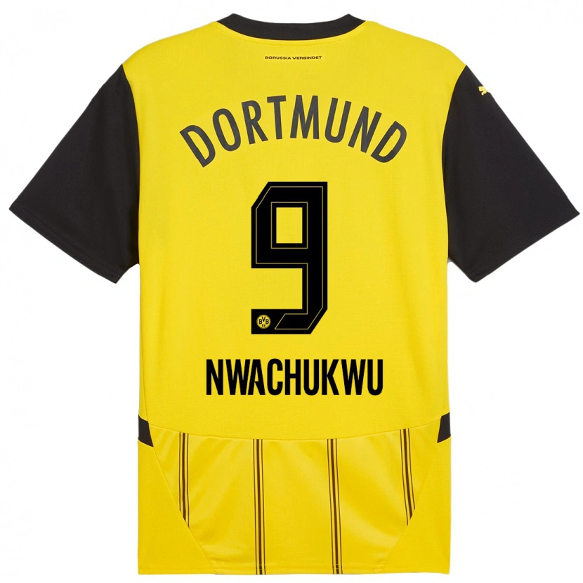 Danxen Kid Isaak Nwachukwu #9 Yellow Black Home Jersey 2024/25 T-Shirt