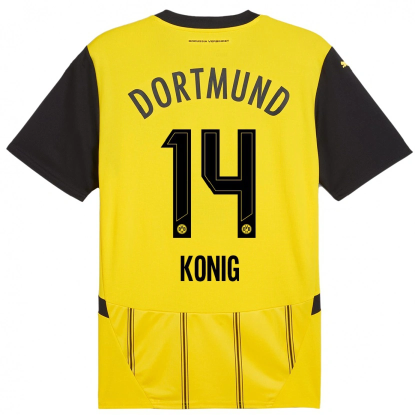 Danxen Kid Raul Konig #14 Yellow Black Home Jersey 2024/25 T-Shirt