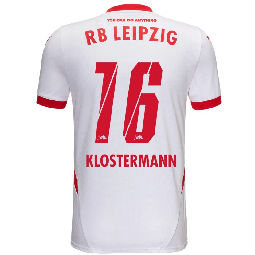 Danxen Kid Lukas Klostermann #16 White Red Home Jersey 2024/25 T-Shirt