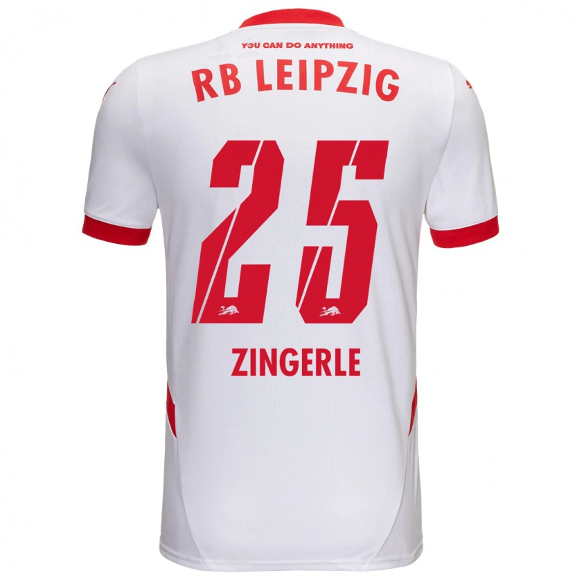 Danxen Kid Leopold Zingerle #25 White Red Home Jersey 2024/25 T-Shirt