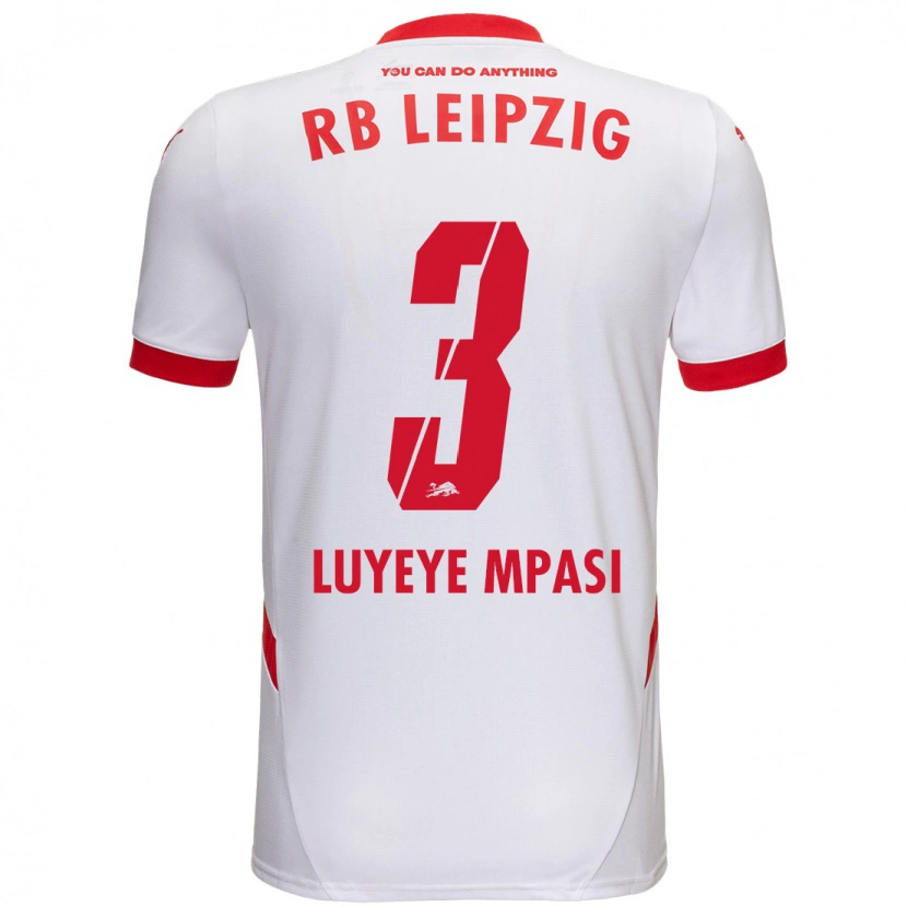 Danxen Kid Seal Luyeye Mpasi #3 White Red Home Jersey 2024/25 T-Shirt