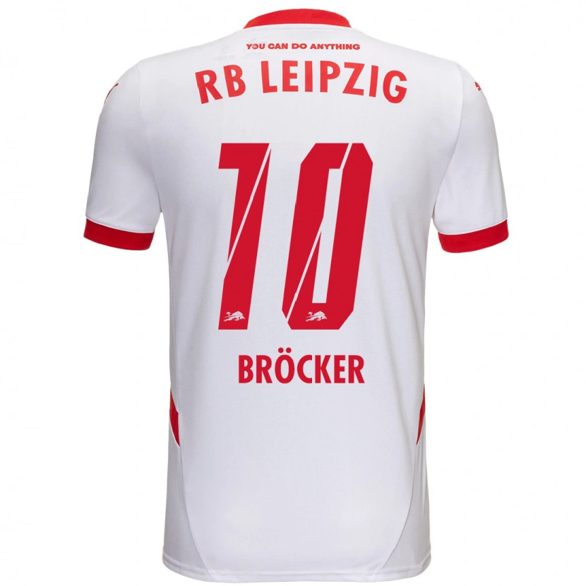 Danxen Kid Mads Bröcker #10 White Red Home Jersey 2024/25 T-Shirt