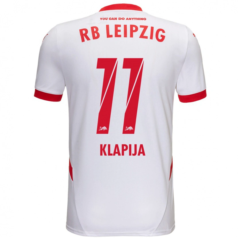 Danxen Kid Din Klapija #11 White Red Home Jersey 2024/25 T-Shirt