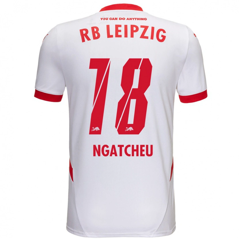 Danxen Kid Yohan Ngatcheu #18 White Red Home Jersey 2024/25 T-Shirt