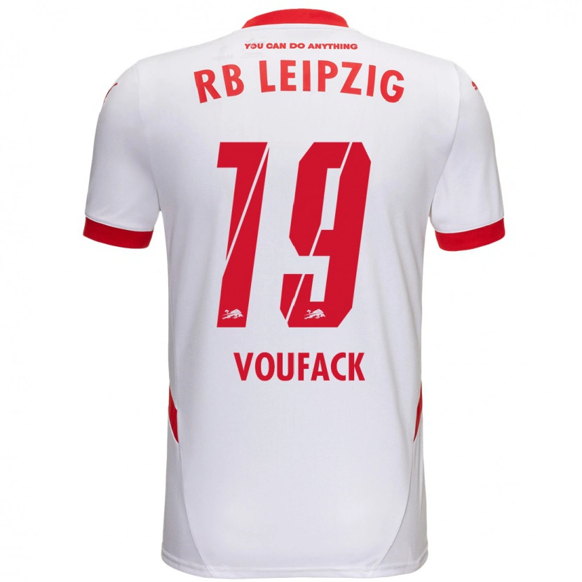 Danxen Kid Lionel Voufack #19 White Red Home Jersey 2024/25 T-Shirt