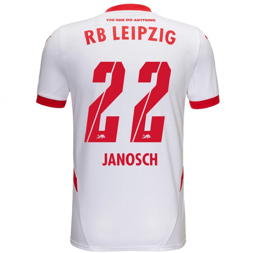 Danxen Kid Luca Janosch #22 White Red Home Jersey 2024/25 T-Shirt