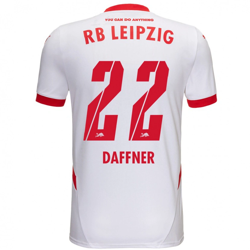 Danxen Kid Felix Daffner #22 White Red Home Jersey 2024/25 T-Shirt