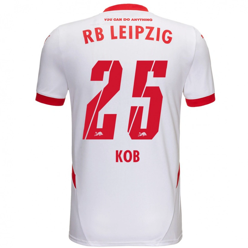 Danxen Kid Leon Koß #25 White Red Home Jersey 2024/25 T-Shirt