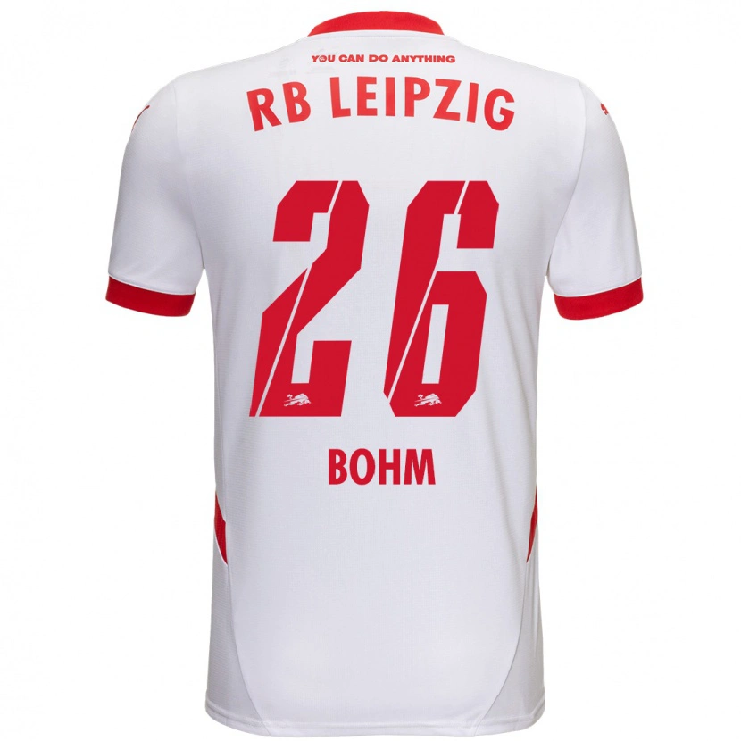 Danxen Kid Pepe Böhm #26 White Red Home Jersey 2024/25 T-Shirt