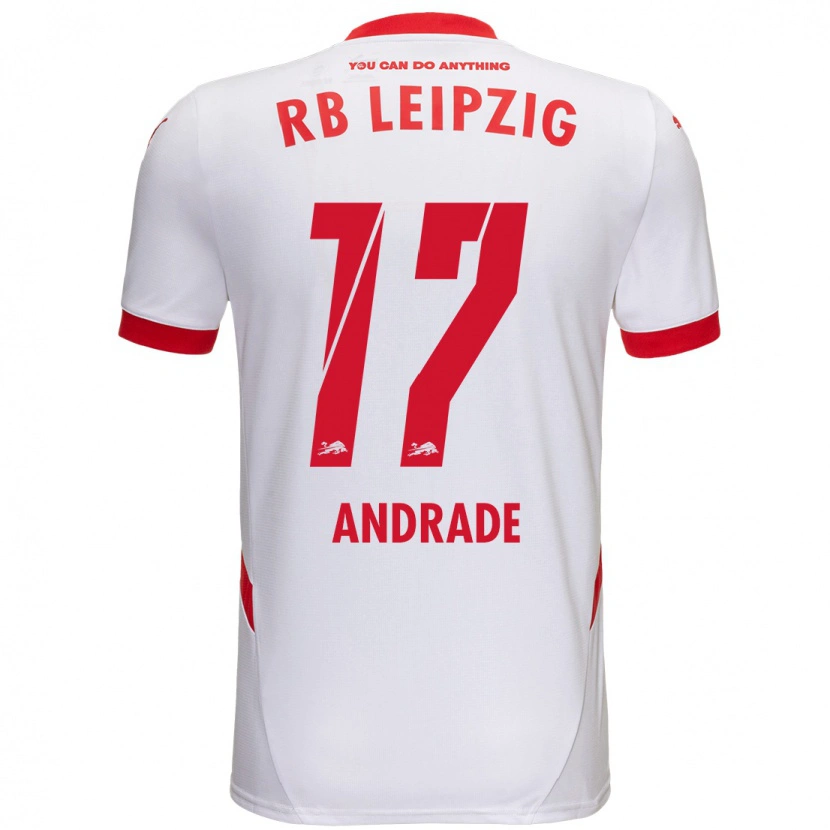 Danxen Kid Lydia Andrade #17 White Red Home Jersey 2024/25 T-Shirt