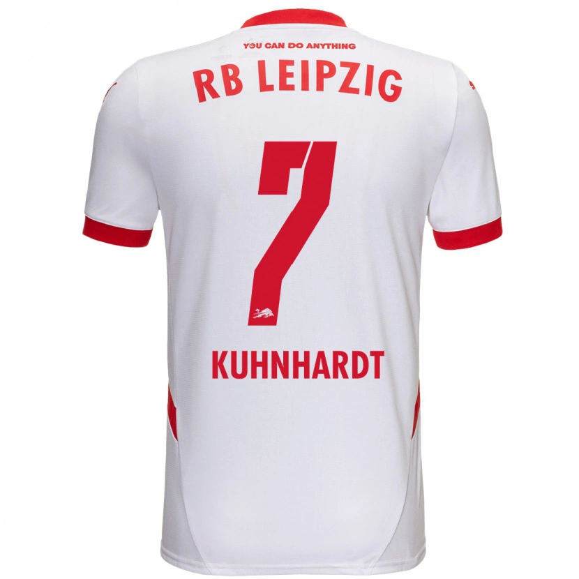 Danxen Kid Paul Kühnhardt #7 White Red Home Jersey 2024/25 T-Shirt