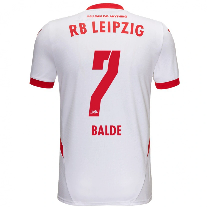 Danxen Kid Mamadu Baldé #7 White Red Home Jersey 2024/25 T-Shirt