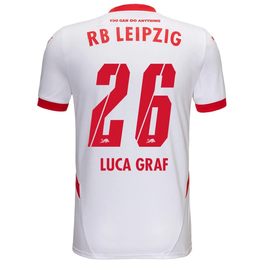 Danxen Kid Luca Marie Graf #26 White Red Home Jersey 2024/25 T-Shirt