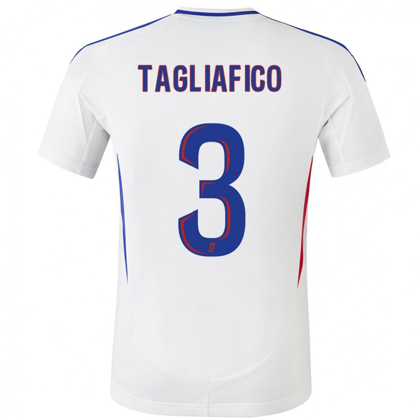 Danxen Kid Nicolás Tagliafico #3 White Blue Home Jersey 2024/25 T-Shirt