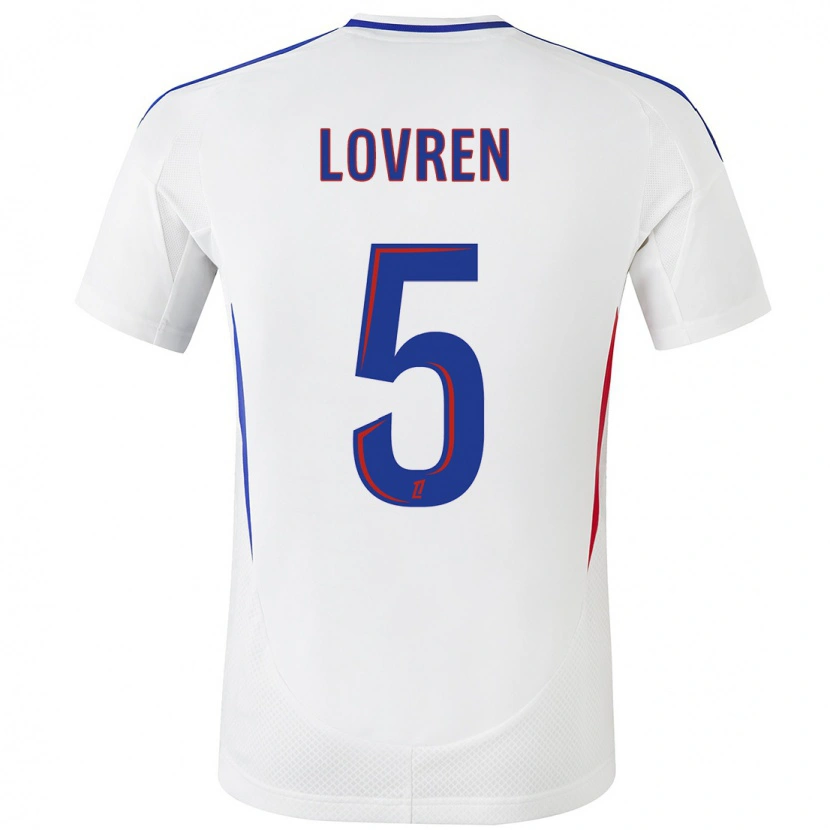 Danxen Kid Dejan Lovren #5 White Blue Home Jersey 2024/25 T-Shirt