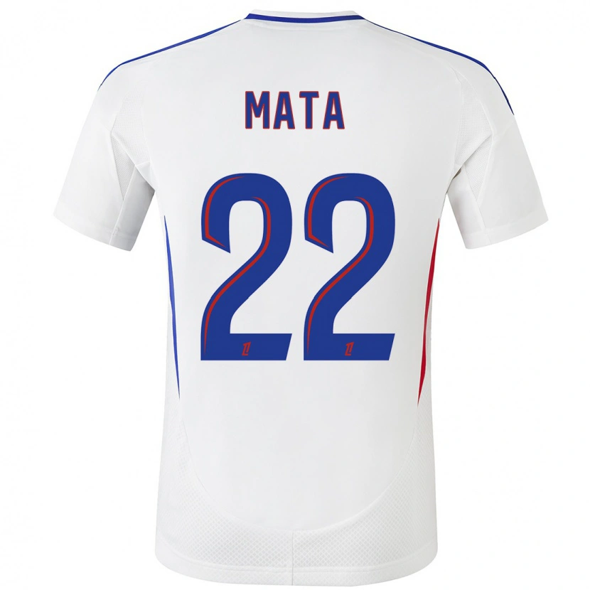 Danxen Kid Clinton Mata #22 White Blue Home Jersey 2024/25 T-Shirt