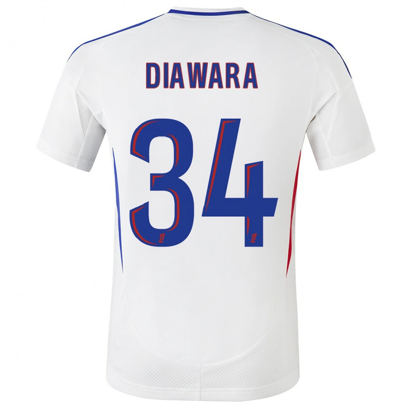 Danxen Kid Mahamadou Diawara #34 White Blue Home Jersey 2024/25 T-Shirt