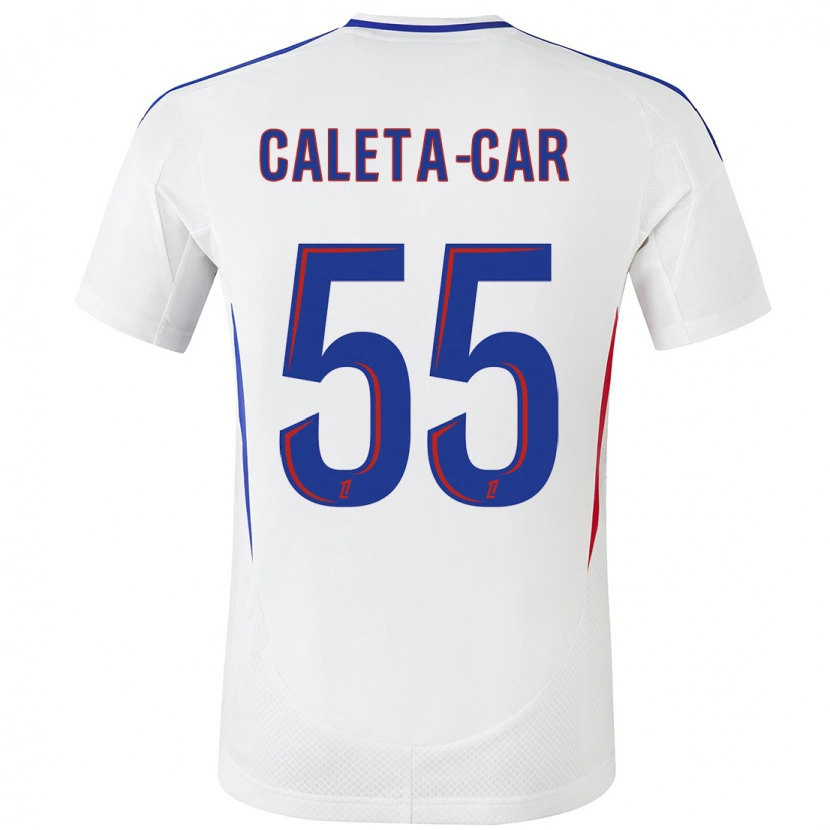 Danxen Kid Duje Caleta-Car #55 White Blue Home Jersey 2024/25 T-Shirt